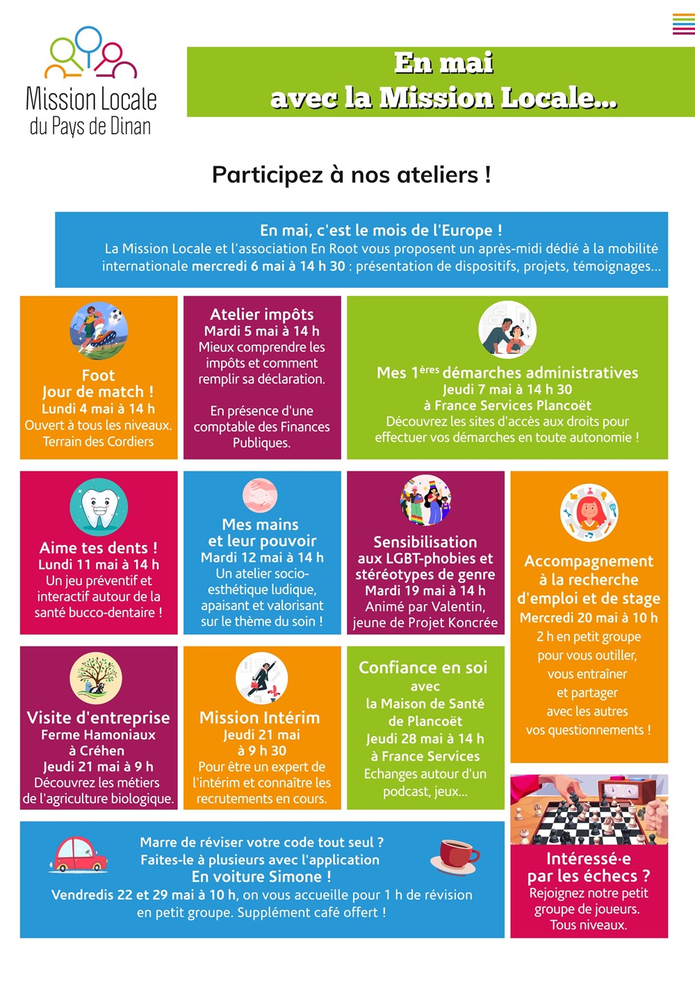 Programme Mission locale 05 Mai 2026 recto