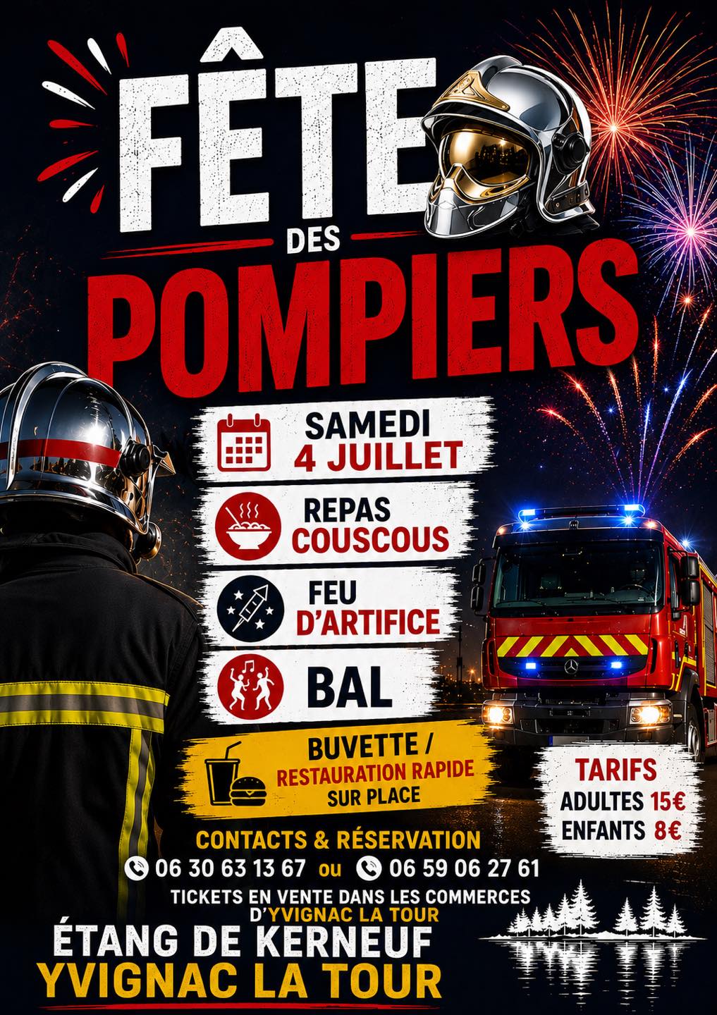 Fête des pompiers | Yvignac la Tour