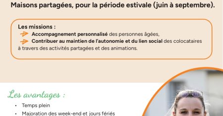 Affiche job été 2026 age et vie