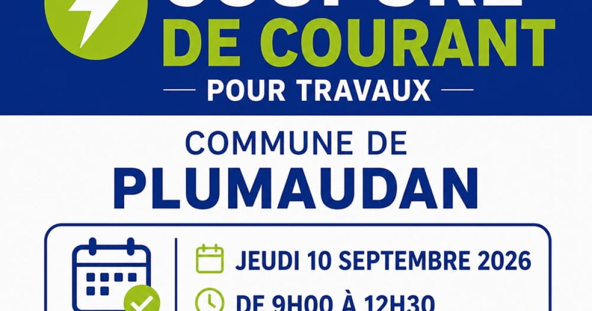 Coupure de courant pour travaux