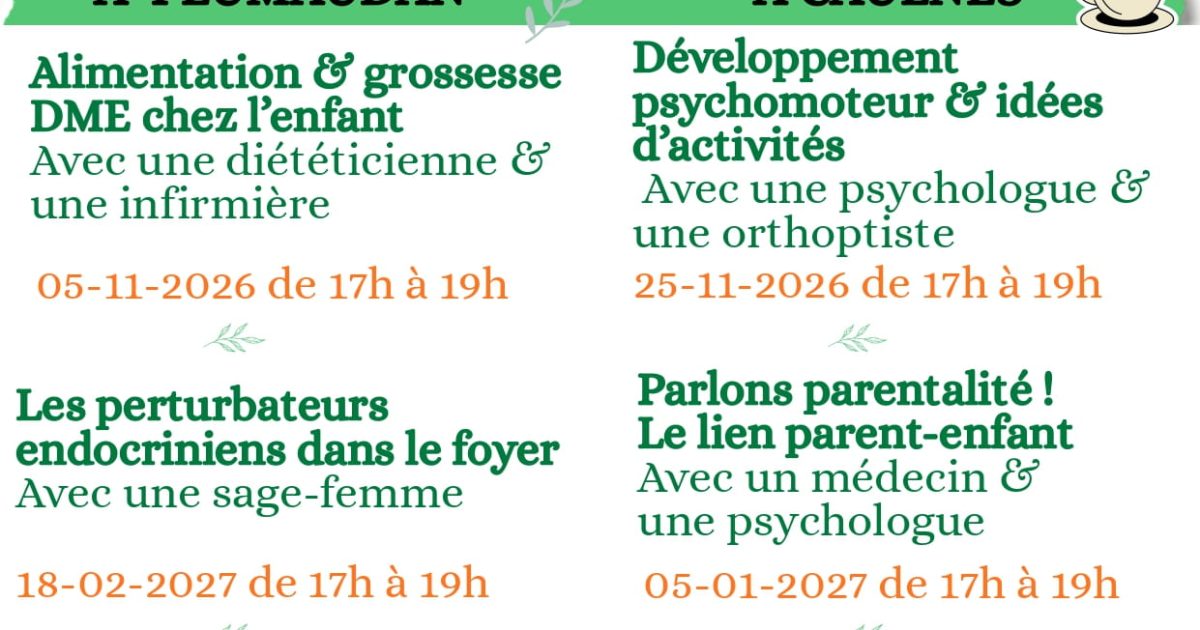 Ateliers parentalité – GRATUIT